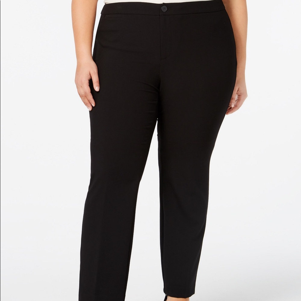 Charter Club Plus Size Straight-Leg Pants/mid rise